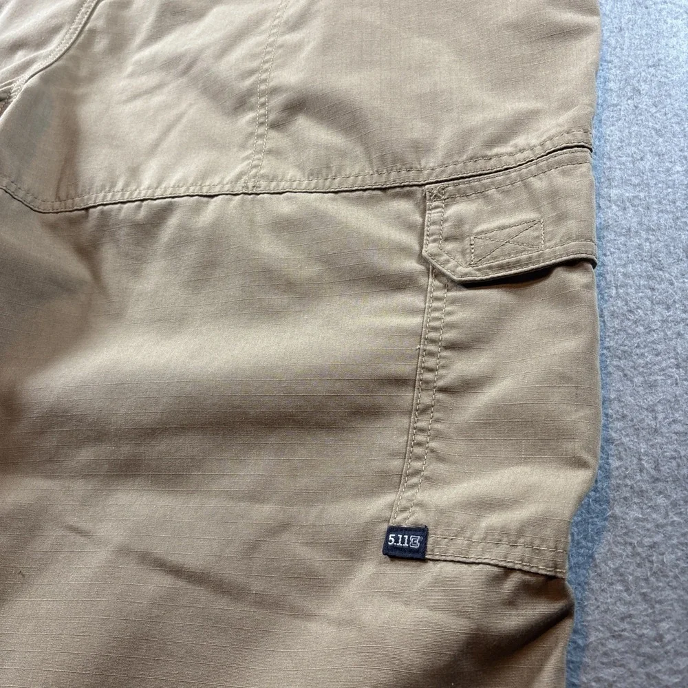 5.11 Tactical Men's 42x30 Double Knee Khaki Pants Hiking Outdoors Cargo Pockets